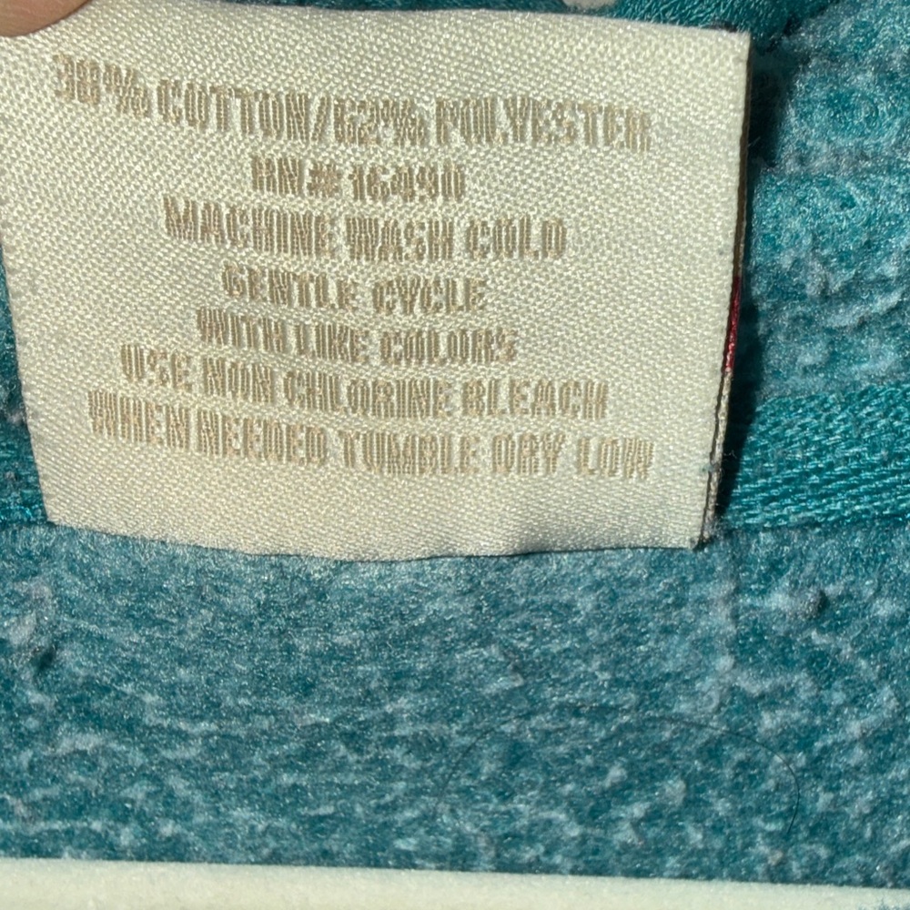 PNW Oregon Coast Teal and Gray Women's Hoodie - Picture 3 of 7